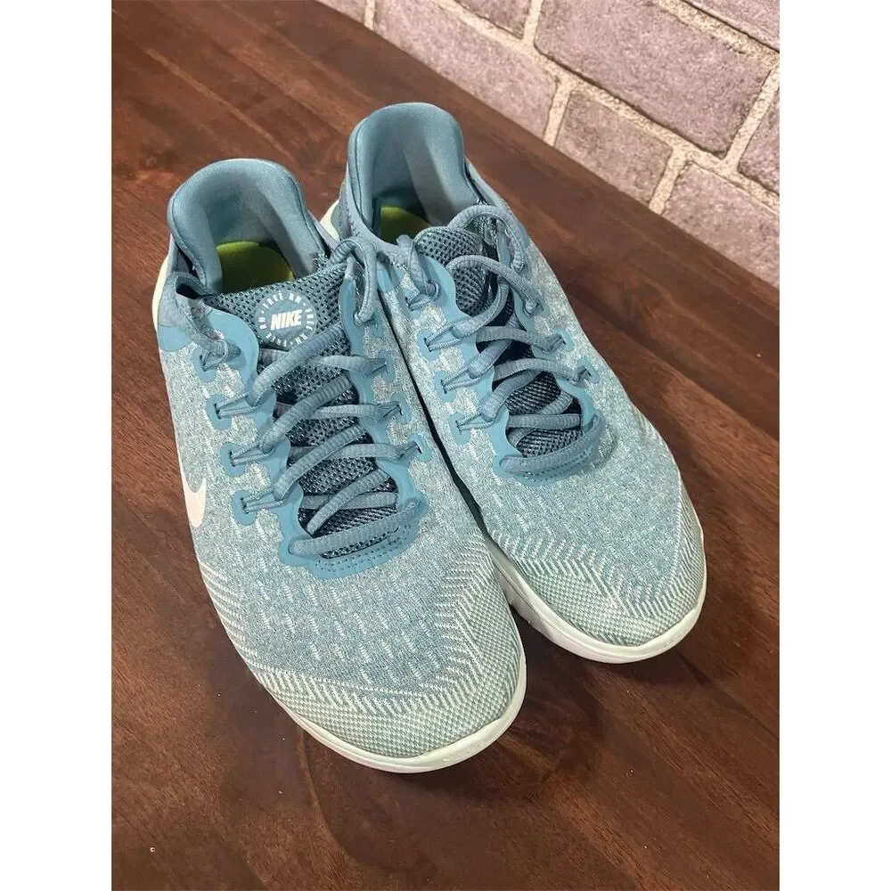 Nike Free RN Girls Athletic Shoes Blue Size 6.5 Youth Lightweight